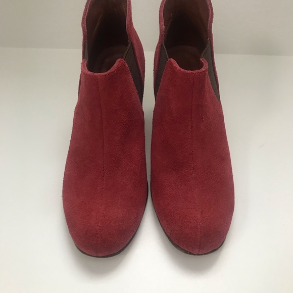 Rachel Comey red suede ankle booties - Picture 6 of 6